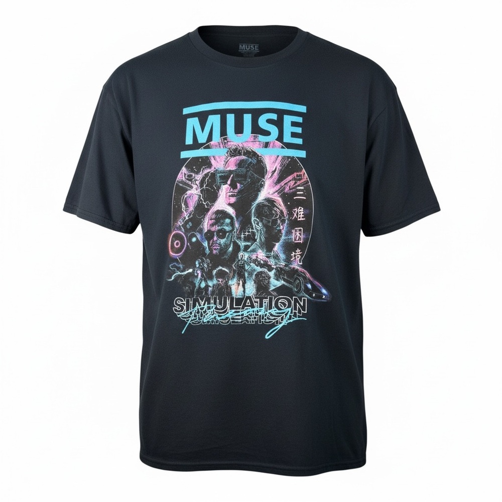 NWOT Band Tee Muse Graphic T-shirt in Black, XXXL
